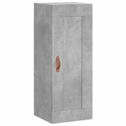 Armadietto a Muro | Mobile a Parete Grigio Cemento 34,5x34x90 cm Legno Multistrato