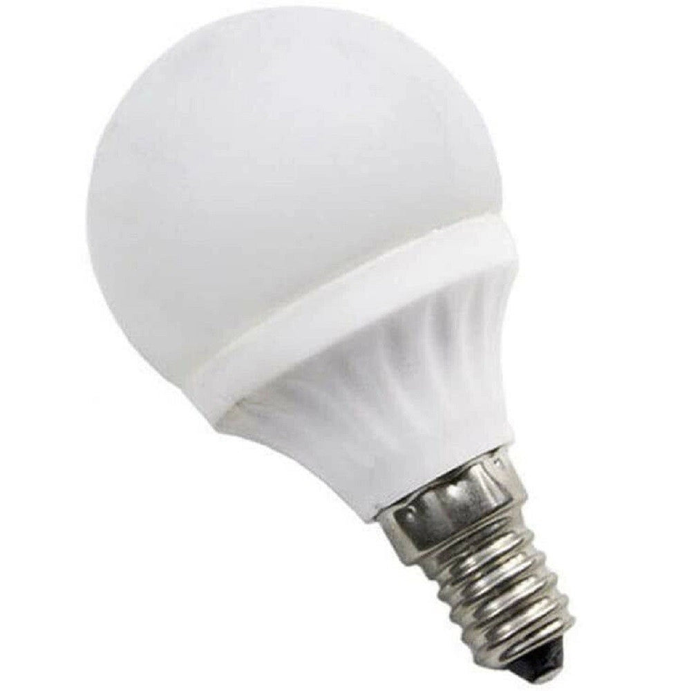 Trade Shop - Lampadina Led Sfera E14 5 Watt Luce Rossa Verde E Blu Colorata Lampada A5003 - -verde      -