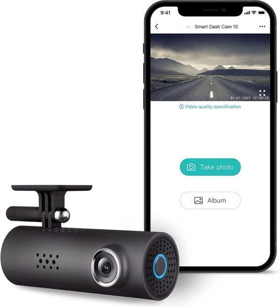 Dashcam per Auto - Risoluzione Full HD - Connessione Wi-Fi - Visione Notturna