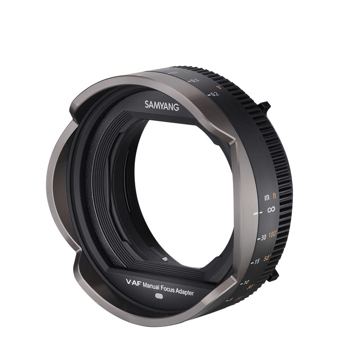 MF Adattatore per obiettivi video V-AF - messa a fuoco manuale precisa con una corsa di messa a fuoco fino a 300°, compatibile con il matte box D95, ideale per le produzioni cinematografiche