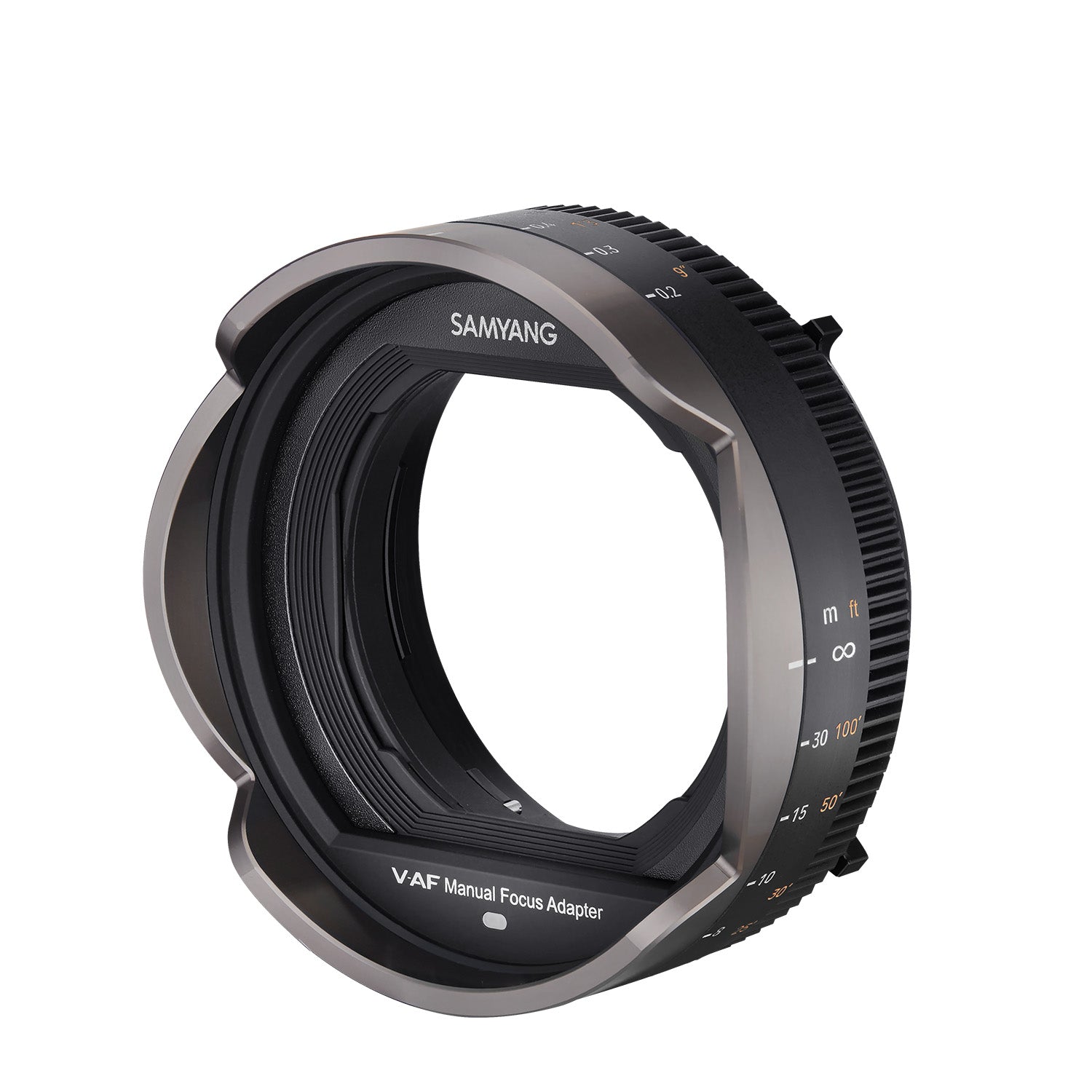 MF Adattatore per obiettivi video V-AF - messa a fuoco manuale precisa con una corsa di messa a fuoco fino a 300°, compatibile con il matte box D95, ideale per le produzioni cinematografiche