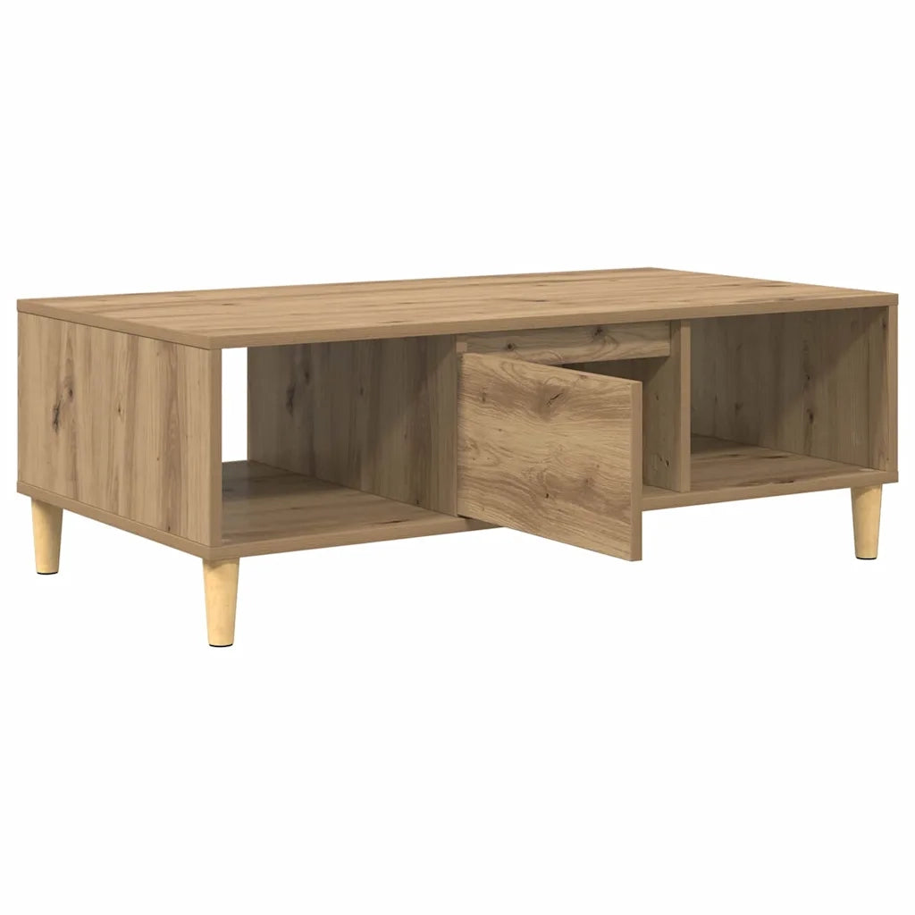 vidaXL Tavolino da salotto rovere artigianale 103.5 x 60 x 35 cm