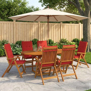 Set da pranzo da giardino 7 pezzi Naturale 3434492