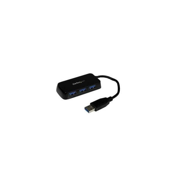 Startech.com hub mini usb 3.0 superspeed a 4 porte portatile - nero - ST4300MINU3B