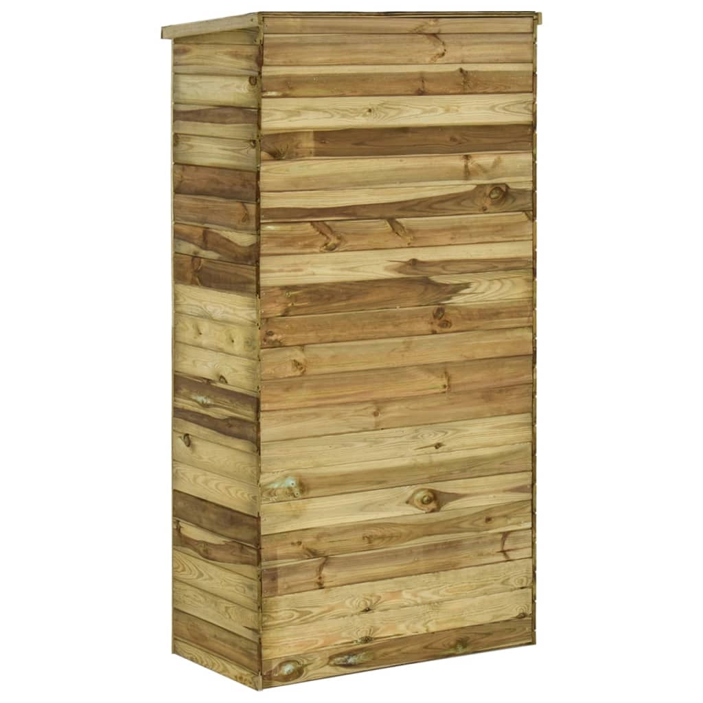 Casetta per attrezzi da giardino pino 85 x 48 x 177 cm marrone 02_0022432