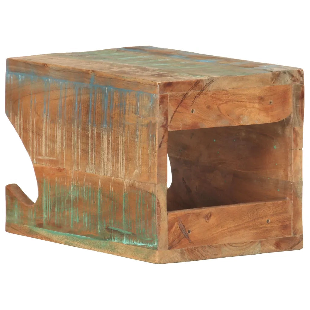 Supporto Bicicletta da Parete 35x25x25 cm in Legno di Recupero 320478
