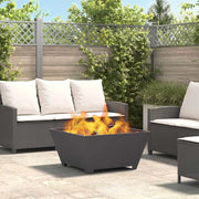 Braciere Nero 80 x 80 x 40 cm Acciaio Corten 858968
