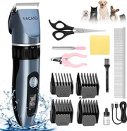 Tondeuse per cani e gatti, professionale taglia pelo, taglia pelo per animali, trimmer per cani e gatti, elettrica, senza fili, schermo LCD