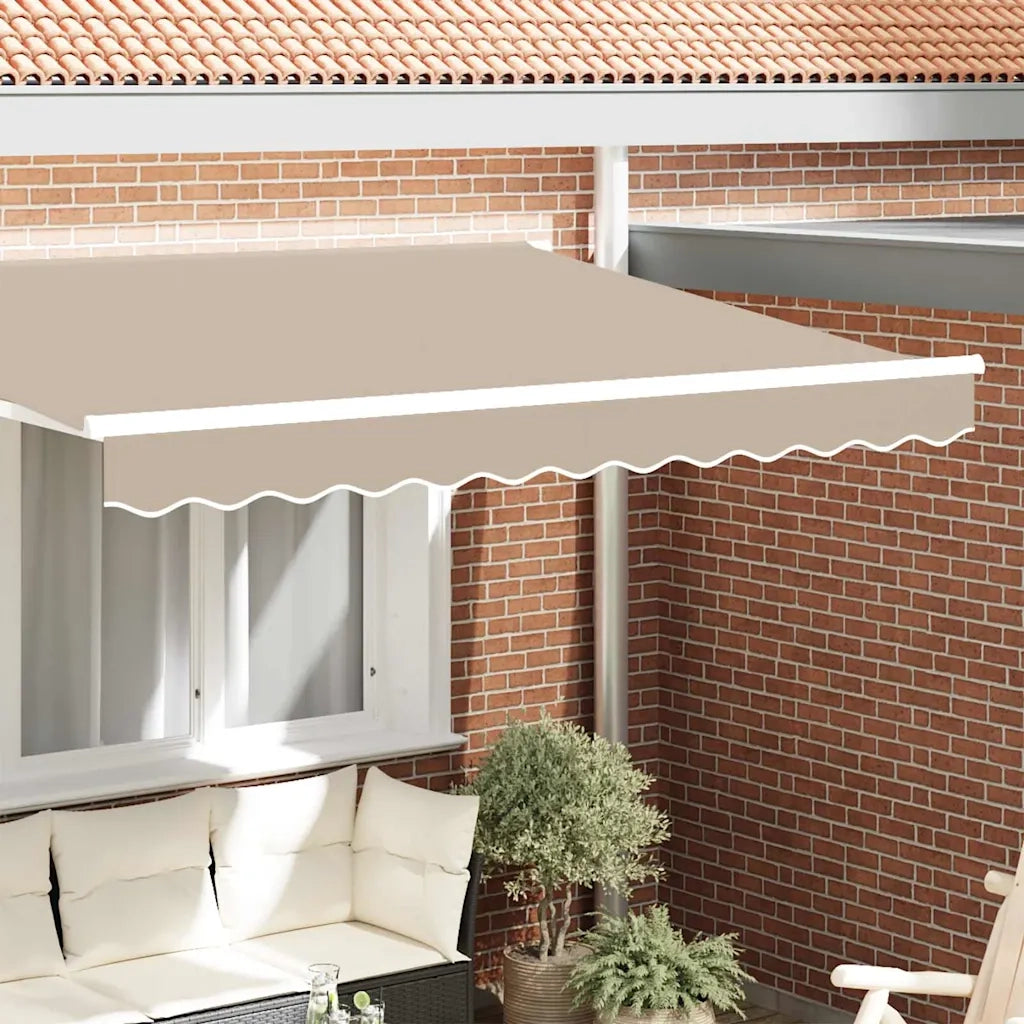 Tenda a Braccio Beige 330 x 20 cm Tela 42000759