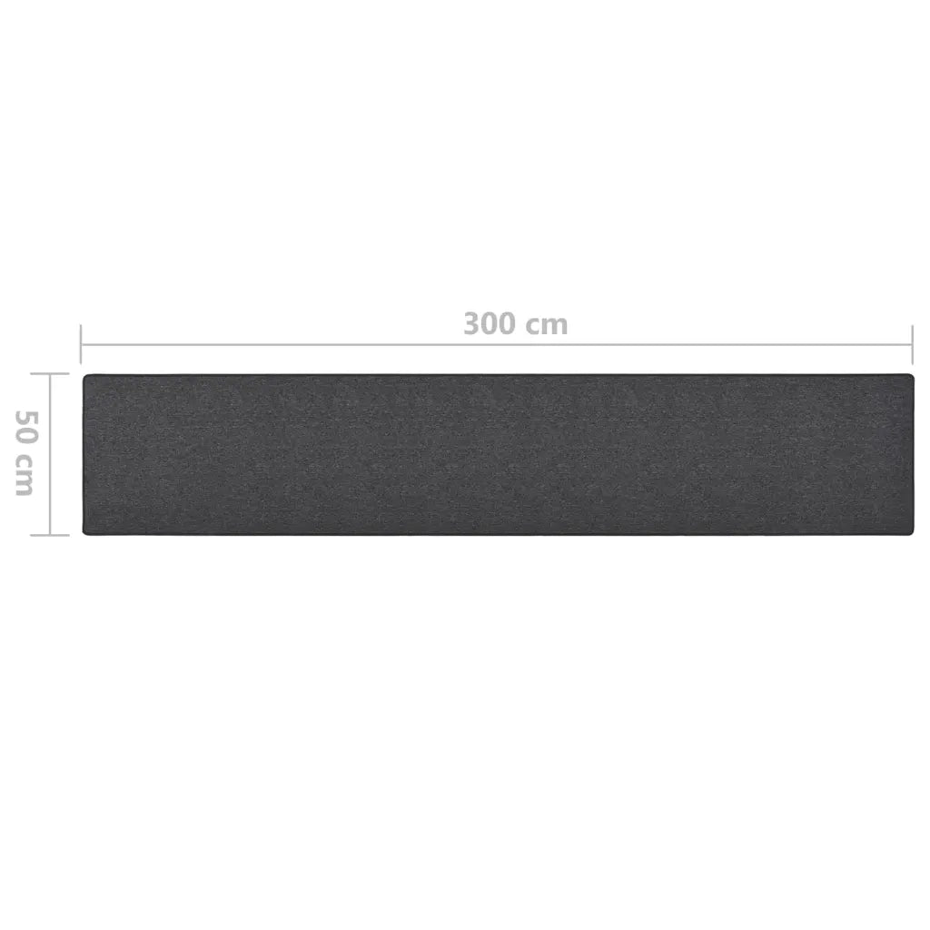 Tappeto del soggiorno | Tappeto Corsia Antracite 50x300 cm