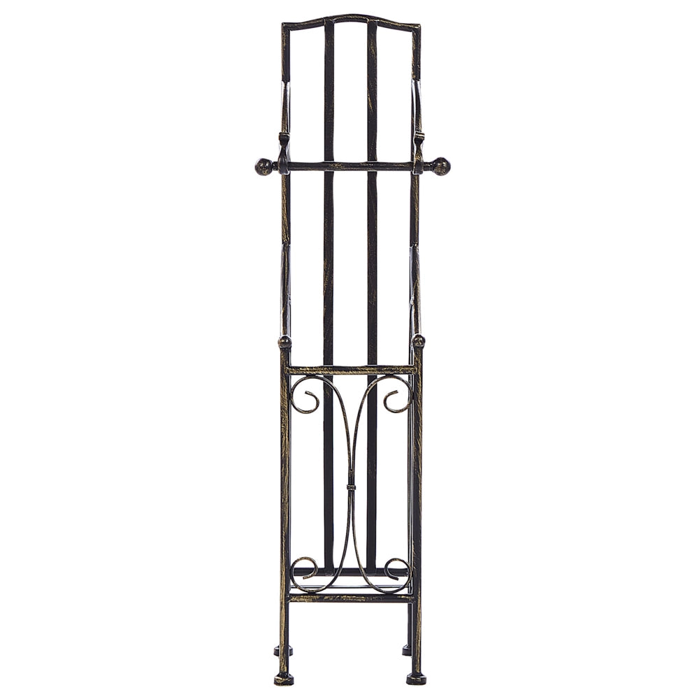 Porta rotoli di carta igienica in metallo 68 cm nero in stile vintage retrò