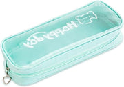 Etui per matite - Borsa per penne con mesh e chiusura a rittensione - Organizzatore di case per matite - Verde