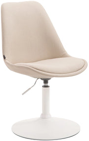 Sedia da pranzo MAVERICK in tessuto crema,bianco