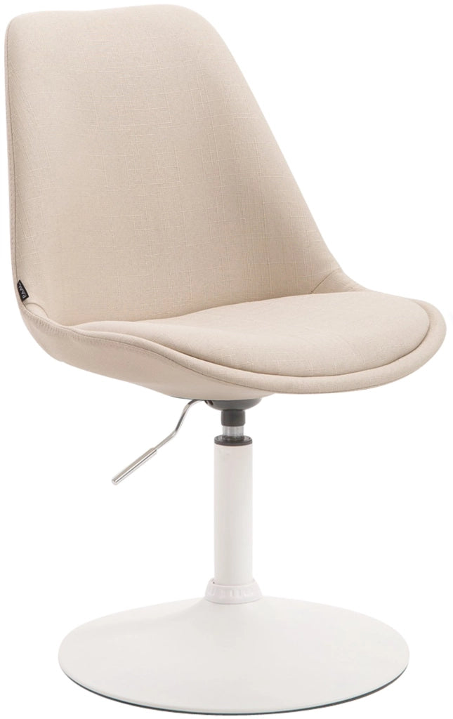 Sedia da pranzo MAVERICK in tessuto crema,bianco
