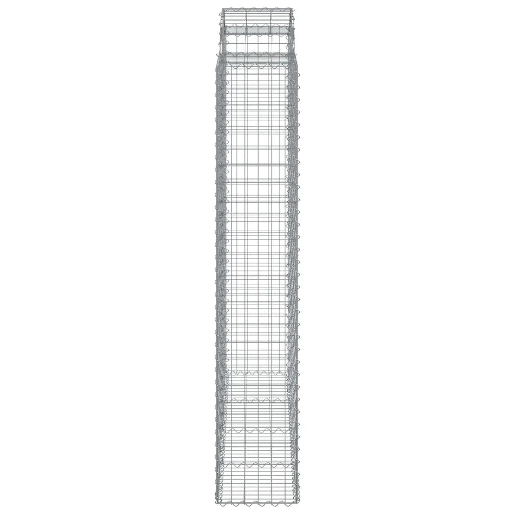 Cesti Gabbioni ad Arco 5 pz 200x50x220/240 cm Ferro Zincato 3146449