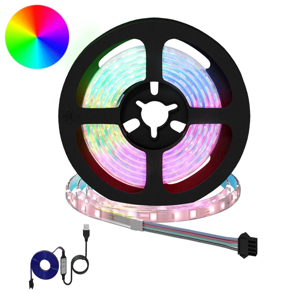 Striscia LED 2 pcs Nero e trasparente 1300 mm Rame e plastica
