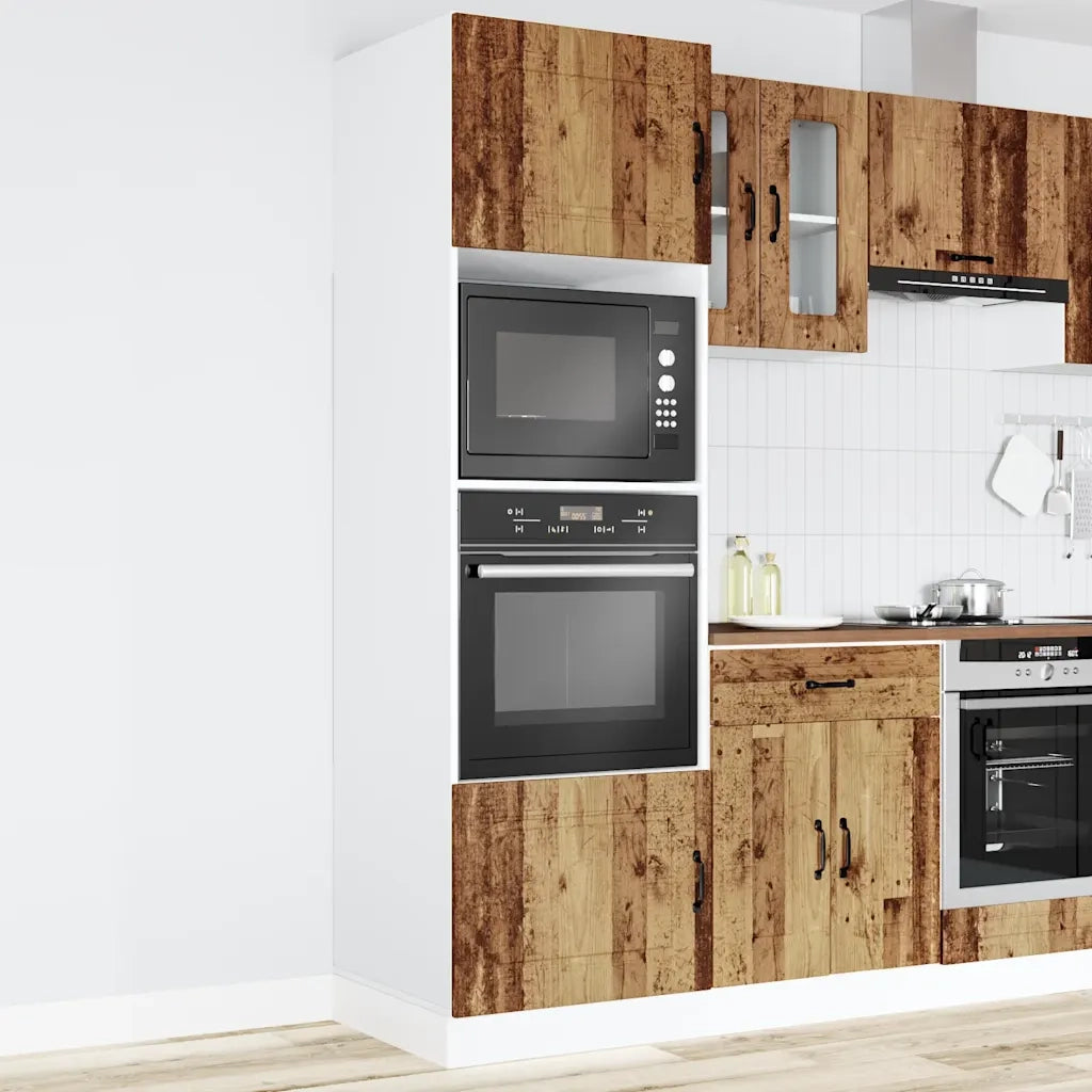 Armadi Forno 2 pz Kalmar Legno Antico in Legno Multistrato 3315039