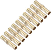 Adattatore per tubo dritto a 2 vie in ottone - Connettore tubo spinato raccordo per raccordi tubolari 6/8/10/12/14/16/20 mm (8 mm 10pz)