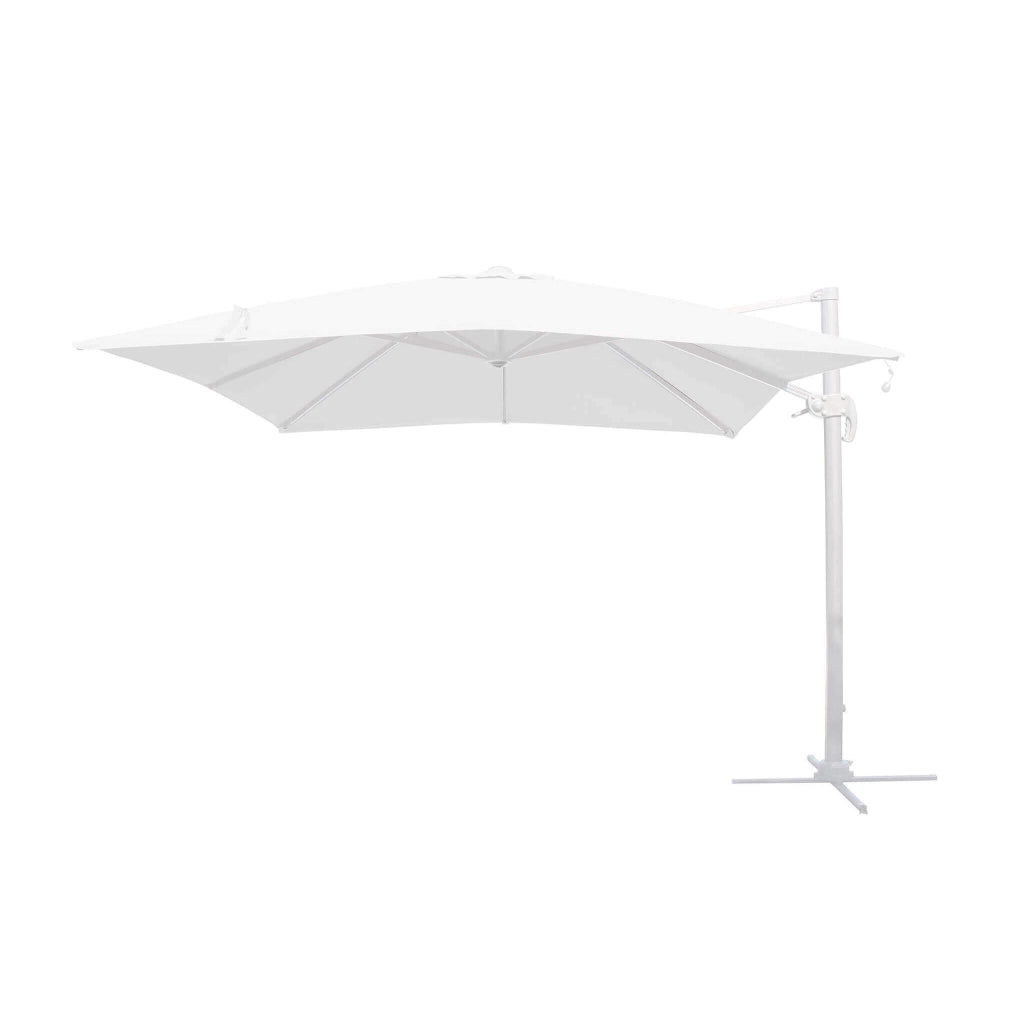 Ombrellone da Giardino decentrato con led 3x4 in alluminio - RENO