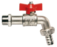 rubinetto portagomma a sfera in ottone art. 134 mis. 1/2 cod:ferx.vit4524