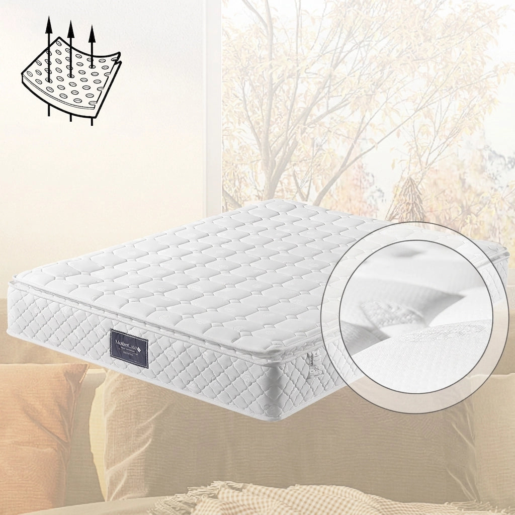 Materasso Ortopedico 90x200 cm H3 con 7 Zone; Molle Insacchettate e Schiuma Ondulata Certificato OEKO-TEX