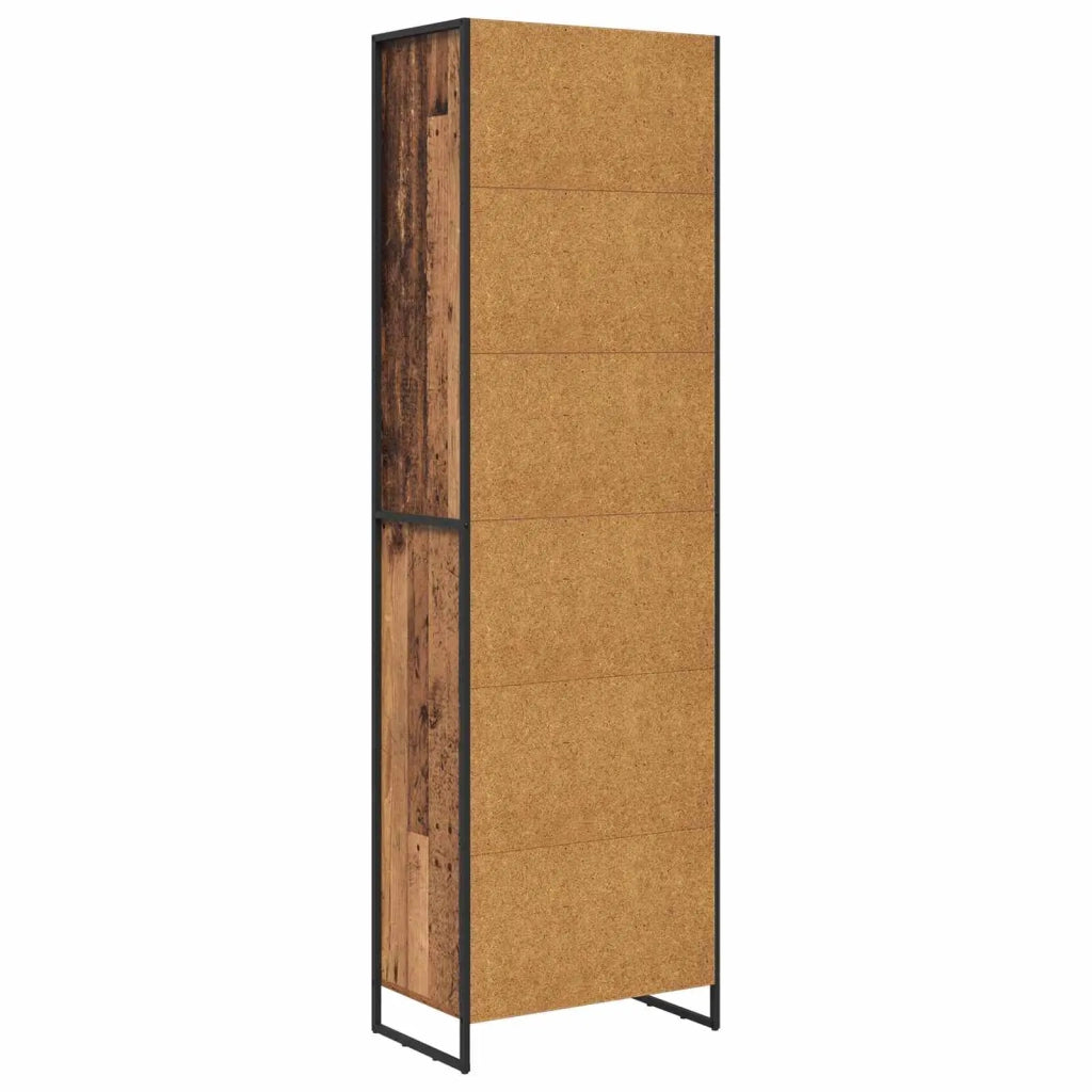 Credenza | Armadi alti Legno vecchio 60 x 36 x 200 cm Legno multistrato