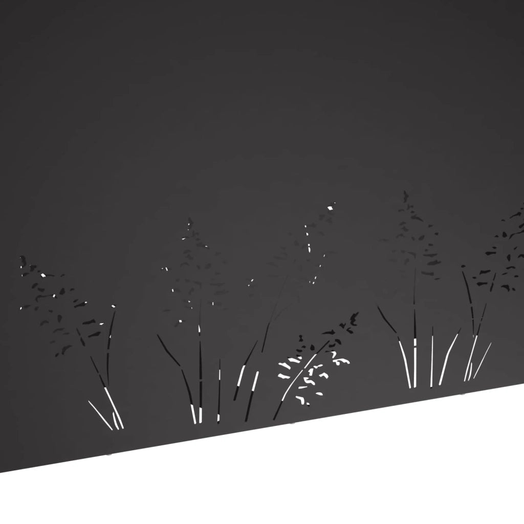 Vaso da giardino 2 pz Nero 100 x 20 x 49 cm 8005849