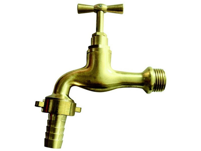 rubinetto portagomma in ottone lucidato mis. 3/4 cod:ferx.vit48435