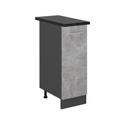 Armadio cucina dispensa alto R-Line Calcestruzzo/Antracite 30 cm, PL Antracite Vicco