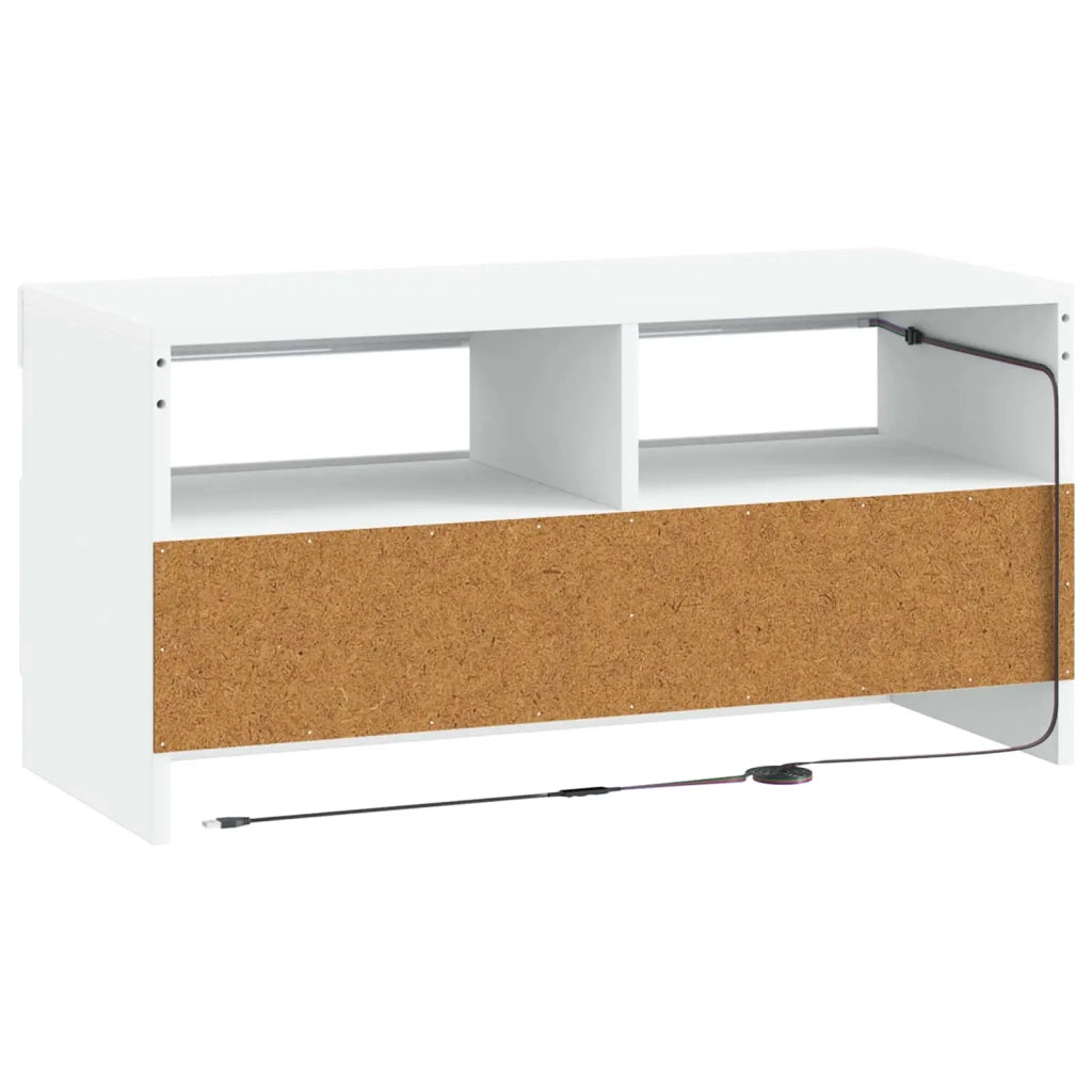 Mobile TV LED Bianco Legno ingegnerizzato 897875
