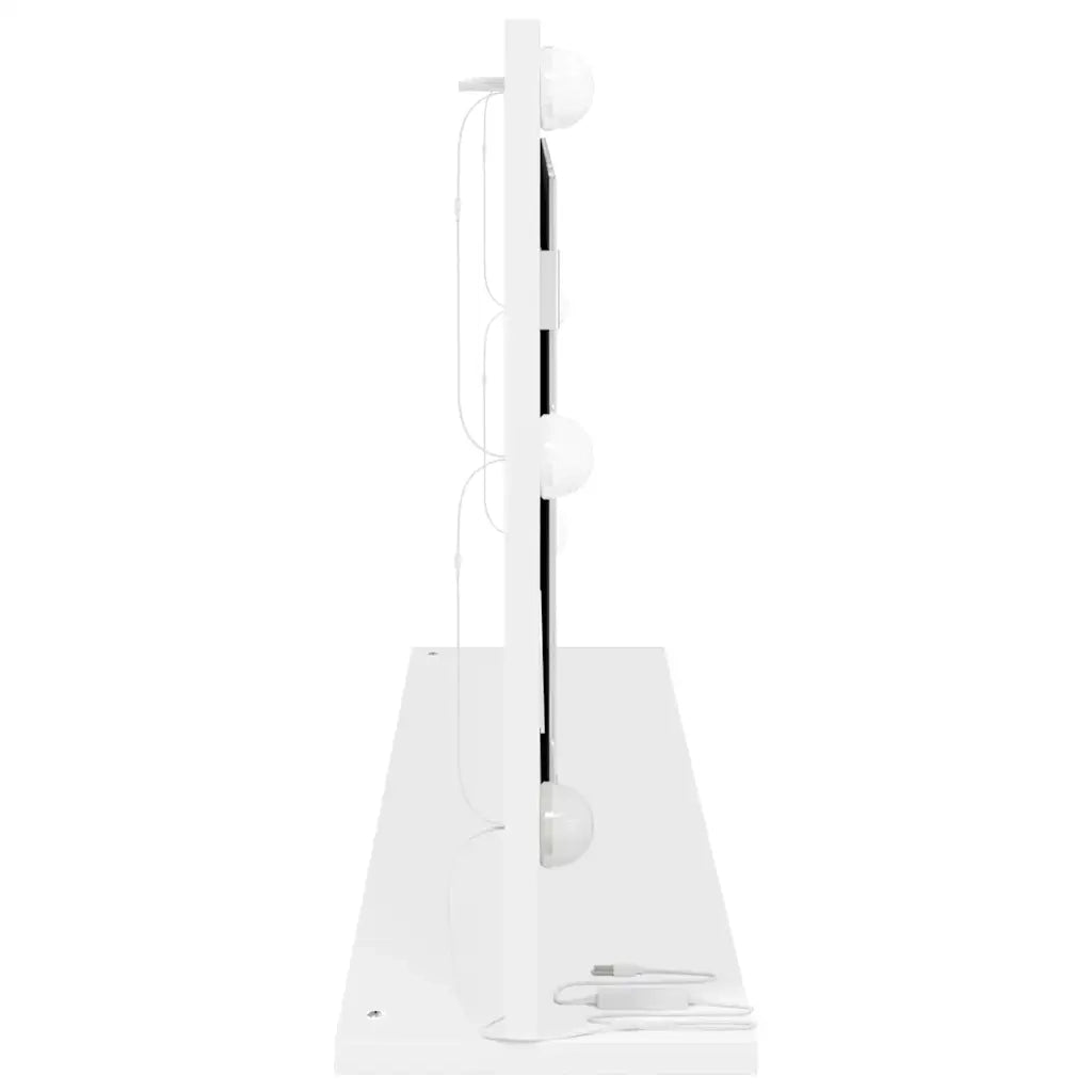 Specchio da Vanità Rettangolare Bianco 100 x 45 x 18 cm 868325