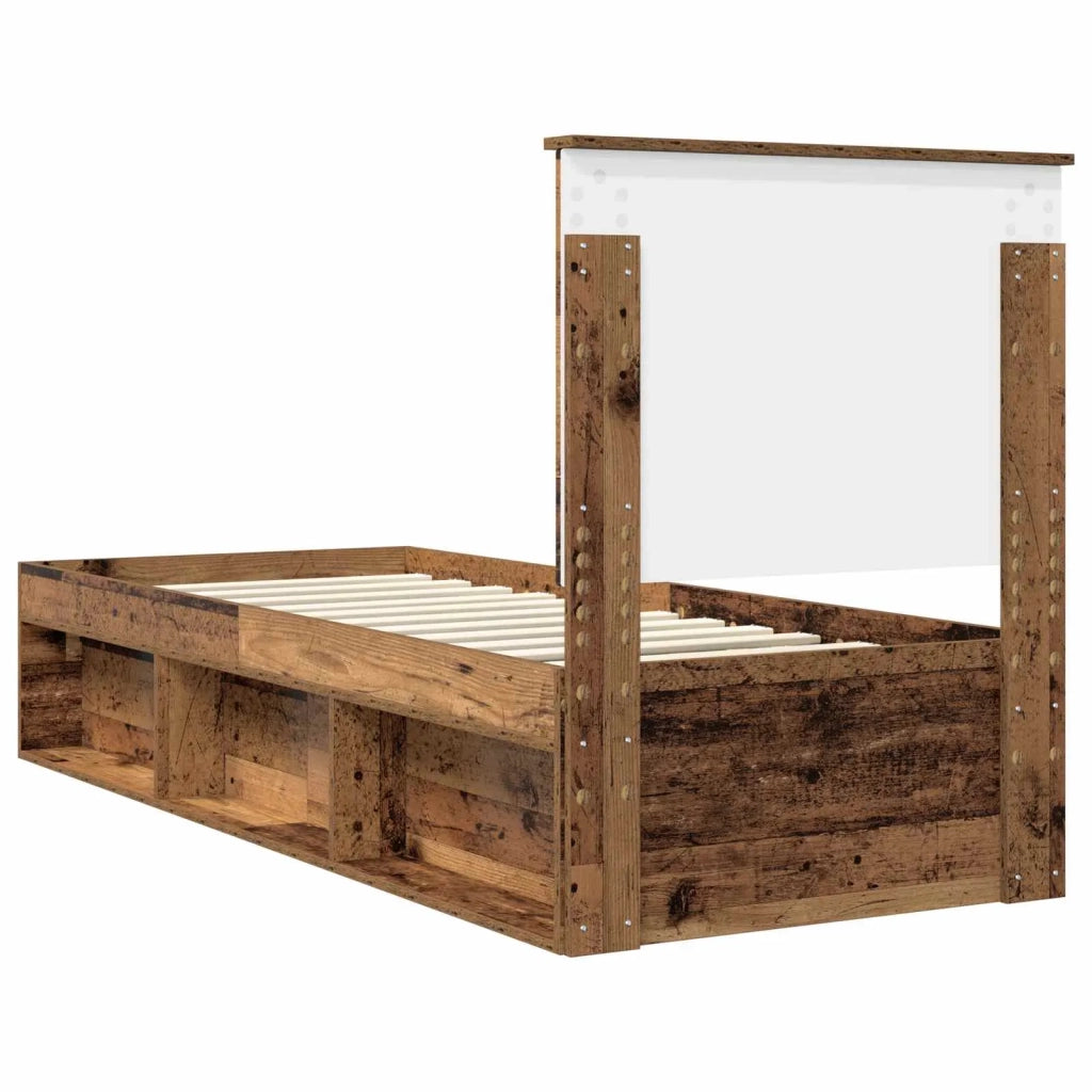 Struttura del letto Legno vecchio 75 x 190 cm Pino massello
