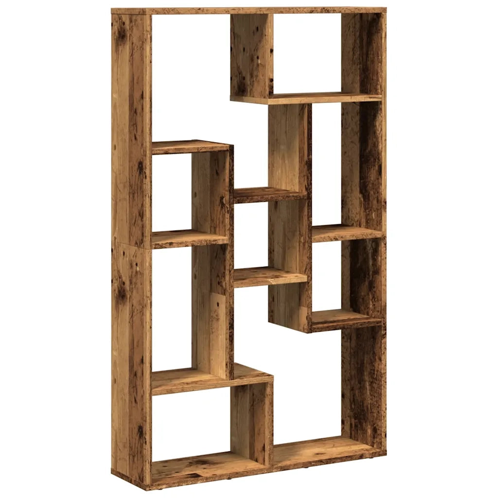 Libreria-Scaffale per Libri-Mobile di Stoccaggio Legno Antico 72x20x120 cm in Truciolato
