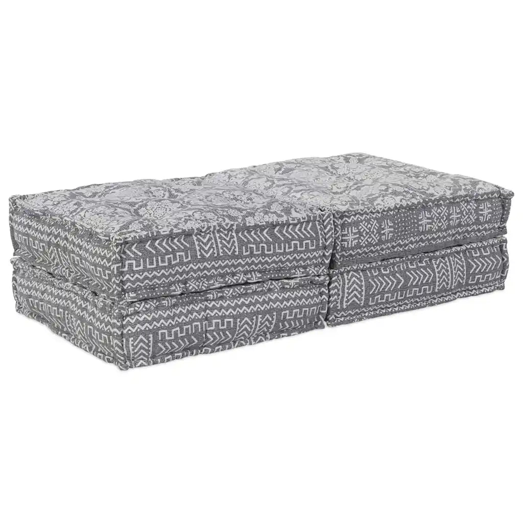 vidaXL Cuscino 2 pcs Grigio chiaro 70 x 70 x 36 cm Poliestere