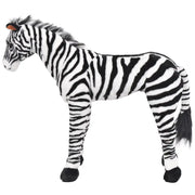 Zebra in Peluche in Piedi Nera e Bianca XXL CFW7507088