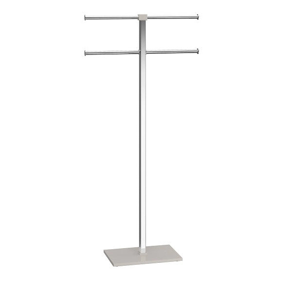 Piantana portasciugamani acciaio inox e resine termoplastiche serie Rainbow Gedy RA31 Tortora Chiaro