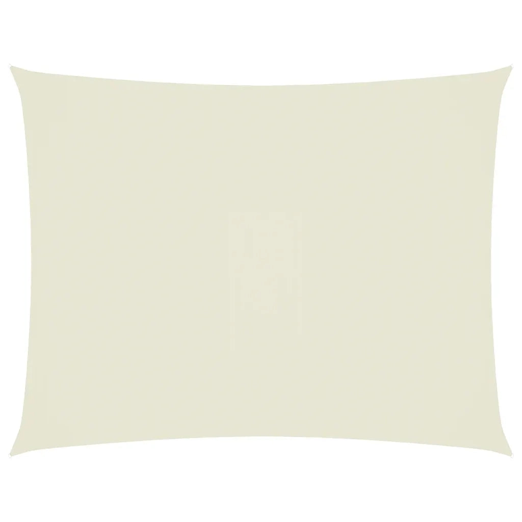 Parasole a Vela Oxford Rettangolare 4x5 m Crema