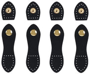 Set di chiusura a pressione in pelle di 4 pezzi - Chiavette di pressione - Chiusure a pressione - Accessori di fissaggio - Chiusura per portafoglio - Resistente e facile da pulire - Drukknoop