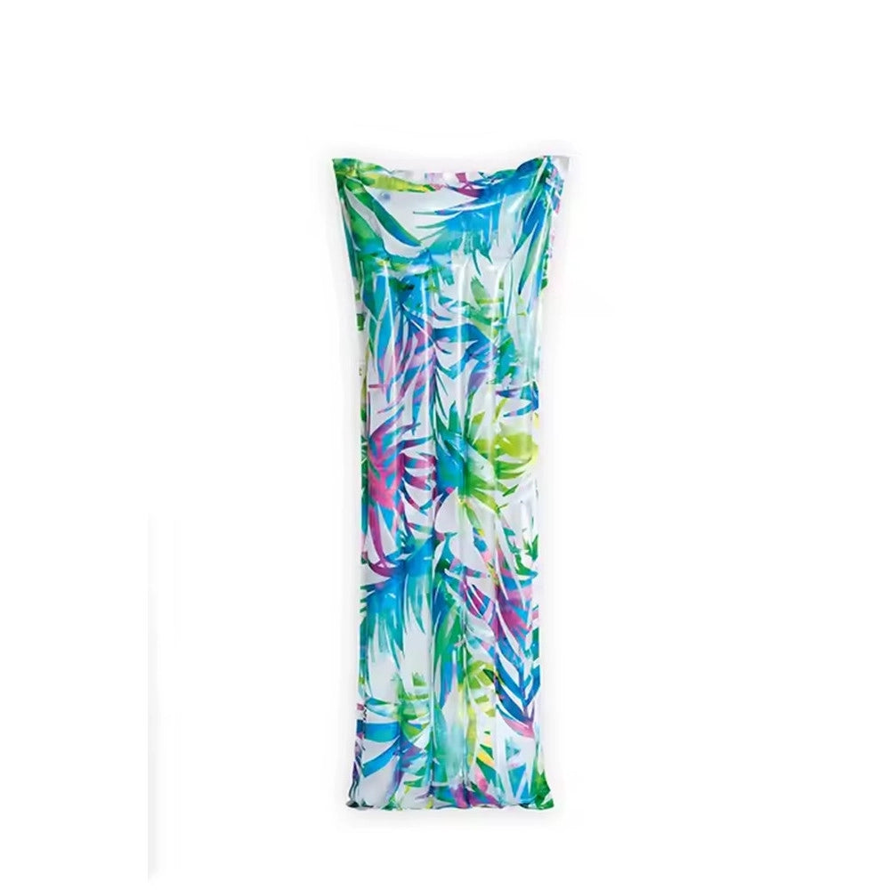 Trade Shop - Materassino Ad Aria Gonfiabile Galleggiante Fantasia Florale Tropicale 183x69cm 019961 -
