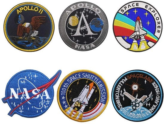 Pannelli NASA 6 pezzi - decorati a maglia - chiusura a cerniera - duraturo - comodo - facile da lavare