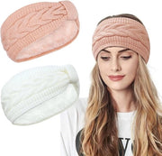 Due pezzi - Cintura donna - per uso con trucco, pulizia del viso - Felpa corallo - regalo natalizio per donne