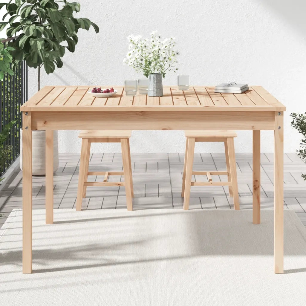 Tavolo da Giardino 121x82,5x76 cm in Legno Massello di Pinocod mxl 81993