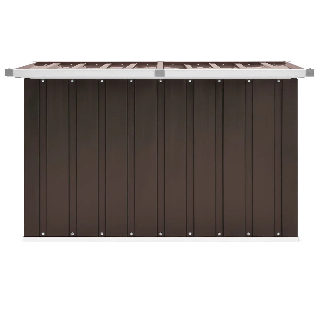 Baule da giardino marrone 109x67x65 cm 46260