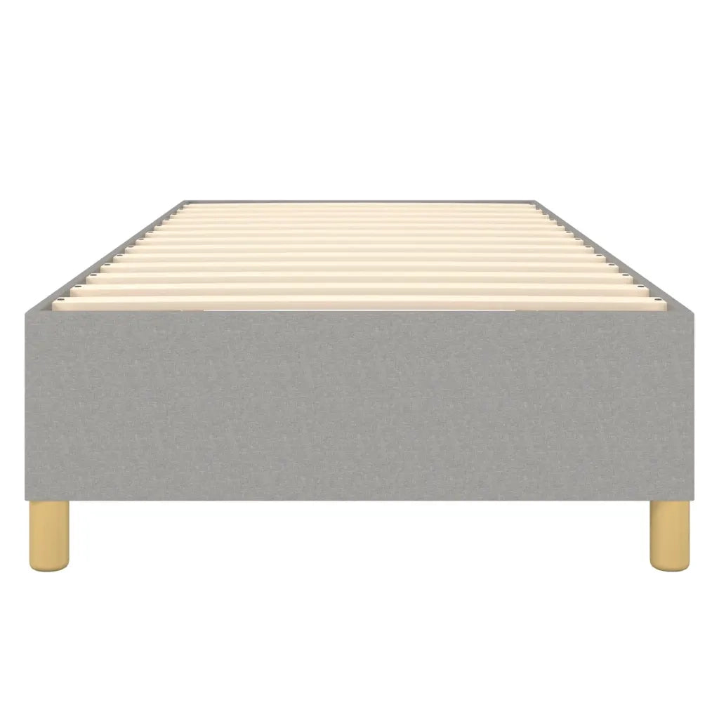 Struttura Letto a Rete a Molle Grigio Chiaro 90x190 cm Tessuto 3120921