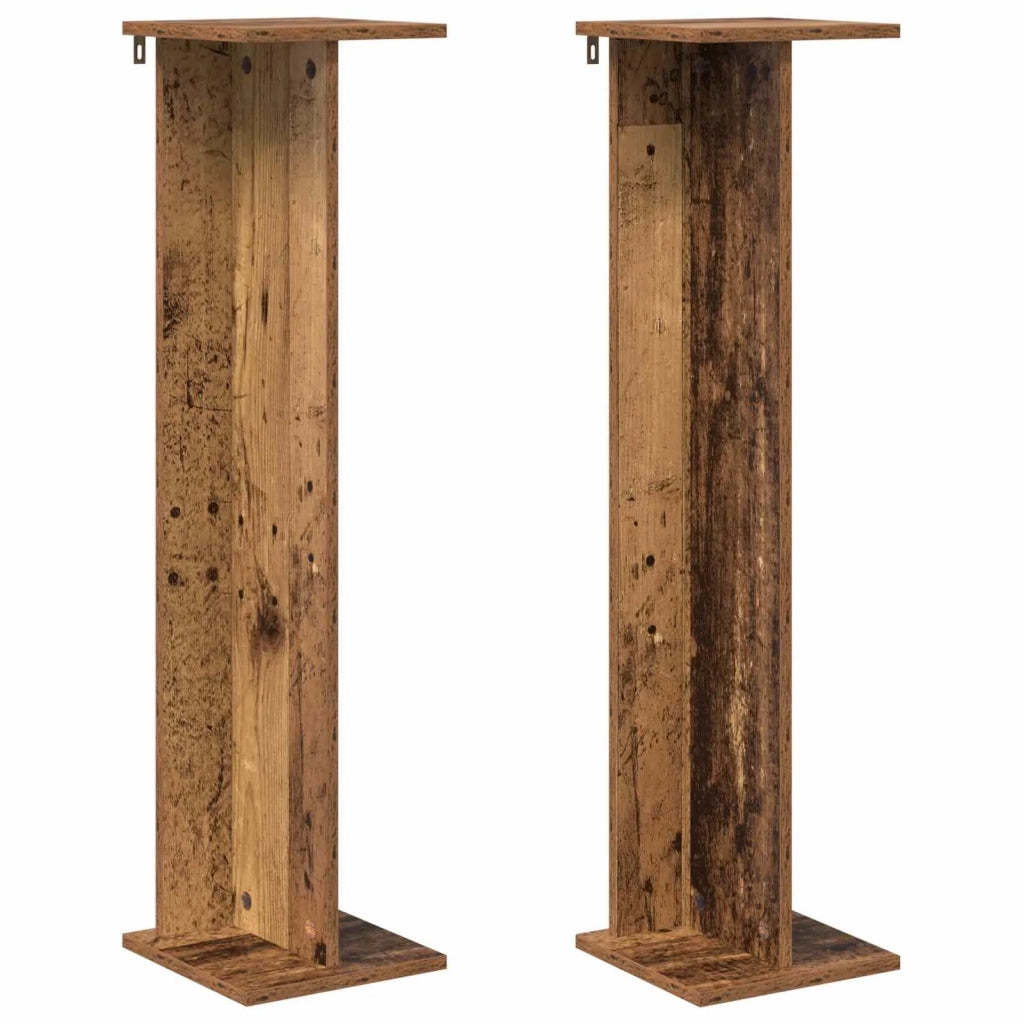 Supporto per piante 2 pcs Legno vecchio 25 x 25,5 x 100,5 cm 899639