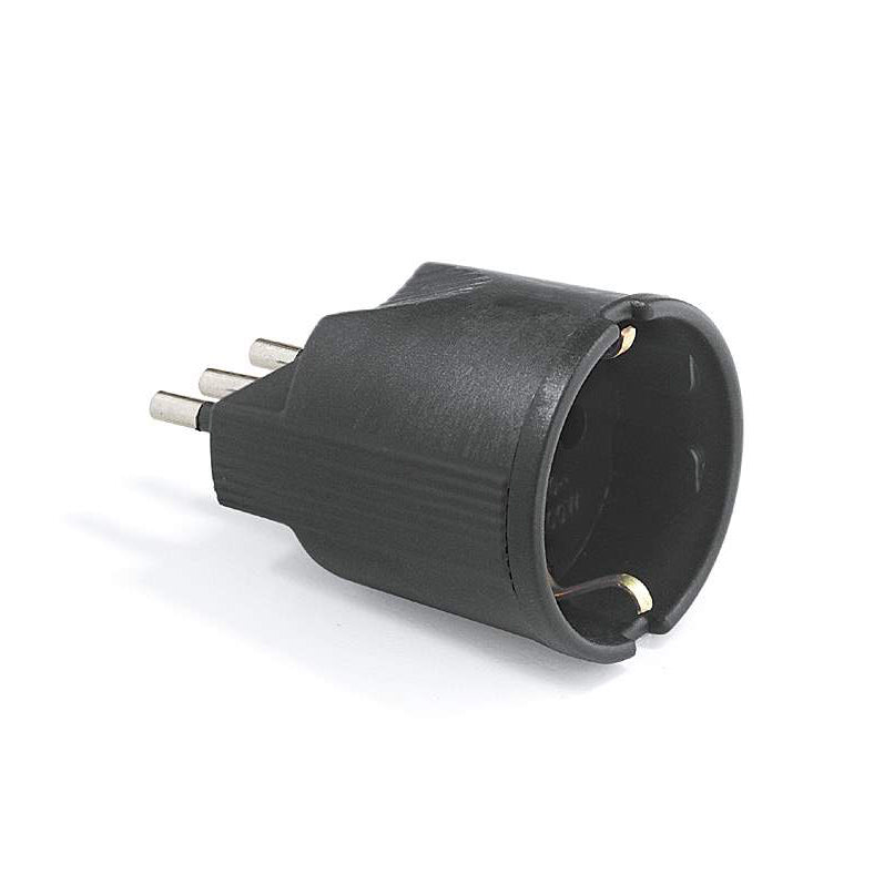 Adattatore Schuko Nero