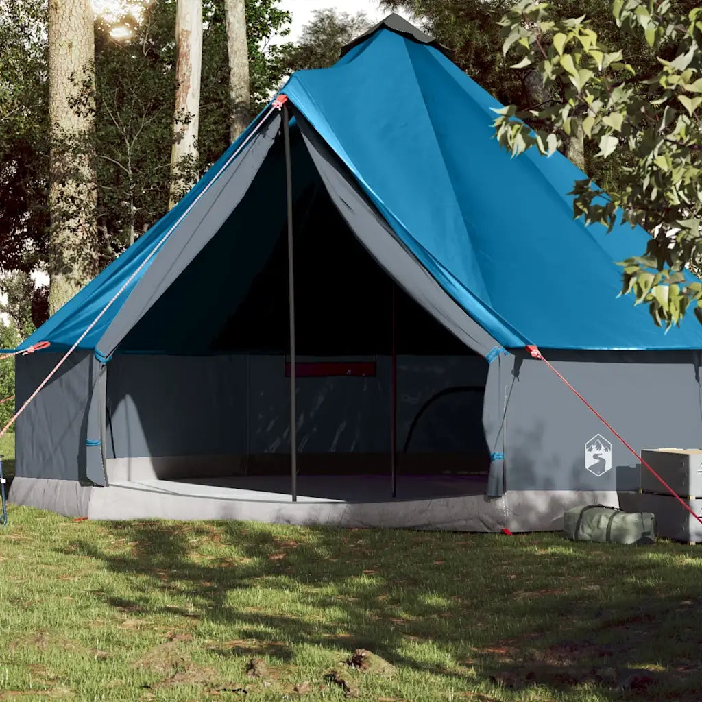 Tenda Familiare Tipi per 10 Persone-Tenda da campeggio Blu Impermeabile