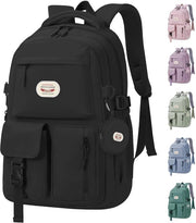 Zaino per Donna, Borsa per Studentessa con Tasca per Laptop 15,6", Impermeabile, Leggero, 25L Zaino con Molti Comparti, Borsa per Monete Rimovibile & Cinture Regolabili per Scuola, Università, Giorno di Tutti i Giorni