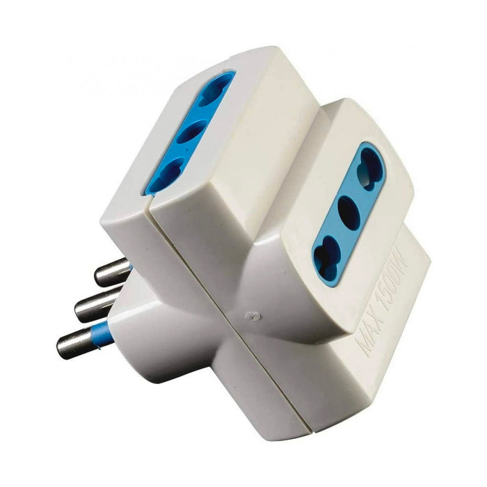 ADATTATORE TRIPLO BIANCO