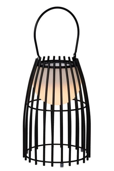 Lucide Fjara lampada da tavolo LED ricaricabile nera